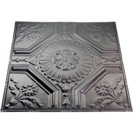 Great Lakes Tin Rochester 2' X 2' Lay-in Tin Ceiling Tile in Argento - Y58-07 Y58-07