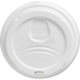 Dixie DXE9542500DXPK - Lids Dome Drink-Thru Fits 10 - 20 Oz. PerfecTouch® White 50/Pack DXE9542500DX