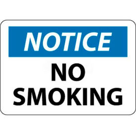 NMC N166PB OSHA Sign Notice No Smoking 10