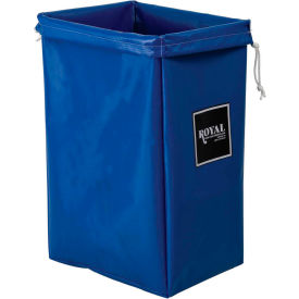 Royal Basket Trucks® Hamper Bag Blue Vinyl Standard Pocket R00-BBX-HBN