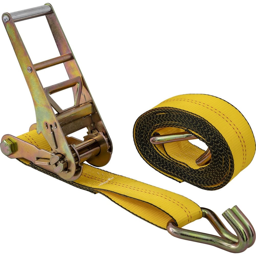 Tie Down Kits, Type: Ratchet Tie Down , Color: Yellow , Material: Polyester , Overall Length (Feet): 27.00 , Number of Hooks: 1  MPN:5483027