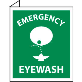 Facility Flange Sign - Emergency Eye Wash TV2