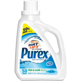 Purex Free and Clear Laundry Detergent Liquid 75 oz. Bottle 6 Bottles - 2420006040 10024200060401