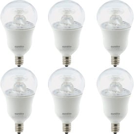 Sunlite® LED A15 Appliance Clear Light Bulb E12 Base 6W 450 Lumens 30K Warm White Pk of 6 41699-NS