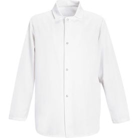 Red Kap® Gripper-Front Short Butcher Coat White Polyester/Cotton 3XL 0416WHRG3XL