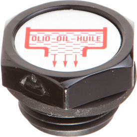 J.W. Winco 6312012 Nylon Plastic Threaded Plug with Drain Symbol - G 3/4