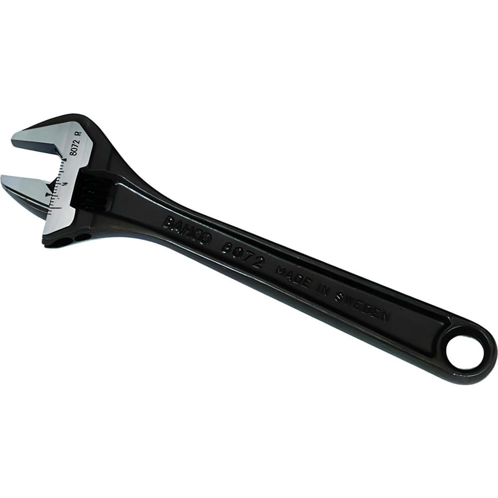 Adjustable Wrenches, Overall Length (Inch): 6 , Finish: Black Phosphate , Measuring Scale: Yes , Head Angle: 15.000 , Standards: ISO 6787, DIN 3117 MPN:BAH8070RUS