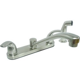 Dominion Faucets Double Lever Kitchen Faucet w/ Side Spray & Lever Handle Satin Nickel 77-2306