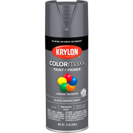 Krylon® Colormaxx™ Paint & Primer 12 oz. Gloss Smoke Gray - Pkg Qty 6 K05539007