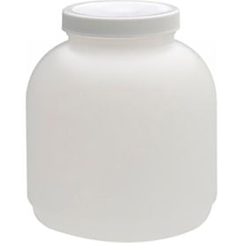 Wheaton® 2000ML Wide Mouth Round Bottles HDPE Foam Lined Polyethylene Caps Case of 6 W209677