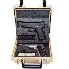 Quick Fire Multifit™ Dual Pistol Case QF340TN Watertight 10-11/16