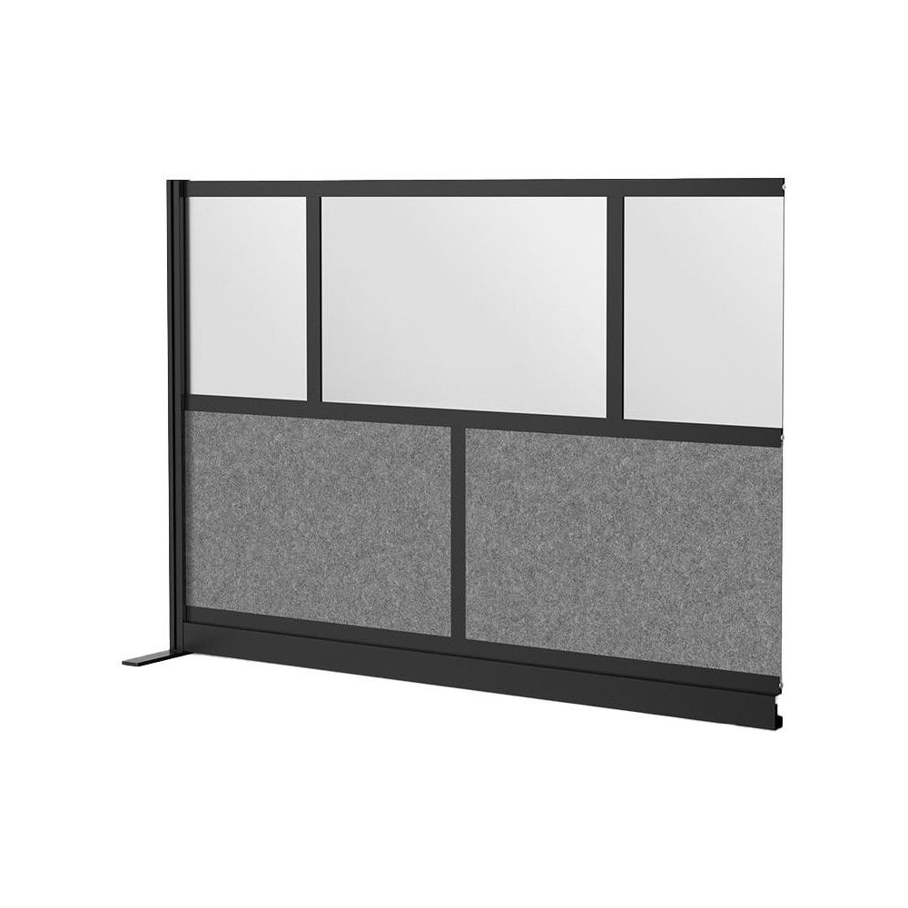 Office Cubicle Partitions, Office Cubicle Partition Type: Modular Wall Room Divider , Color: Black, Gray, Frosted , Material: Aluminum  MPN:MW-7048-XCGB