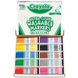 Crayola® Washable Markers Classpack Fine Line 10 Assorted Colors 200/Box 588211