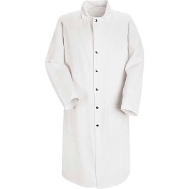 Red Kap® Full Cut Butcher Coat White Polyester/Cotton 2XL KT50WHRGXXL