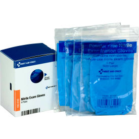 First Aid Only FAE-6102 SmartCompliance Nitrile Exam Gloves 4 Pairs/Box FAE-6102