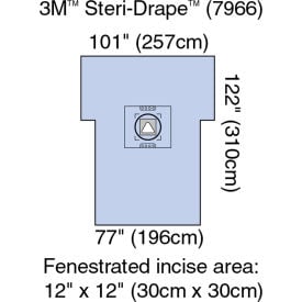 3M™ Steri-Drape Cesarean-Section Sheet with Aperture Pouch 7966 101