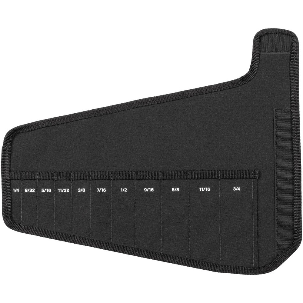 Tool Pouches & Holsters, Holder Type: Rollup Pouch , Tool Type: Combination Wrench , Closure Type: Hook & Loop , Material: Polyester , Color: Black  MPN:OTP21102