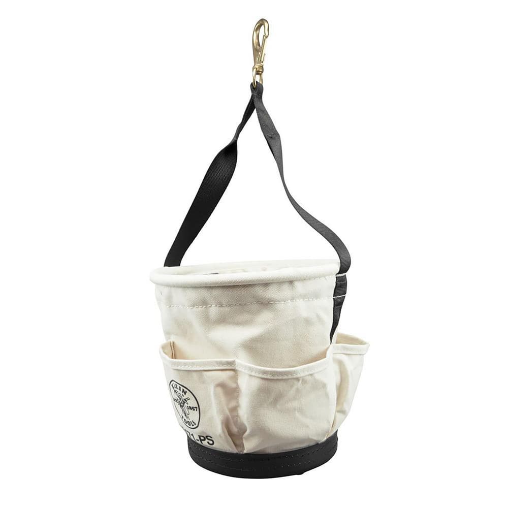 Tool Bags & Tool Totes, Holder Type: Bucket Organizer , Closure Type: No Closure , Material: Canvas , Overall Width: 9 , Overall Depth: 12in  MPN:5171PS