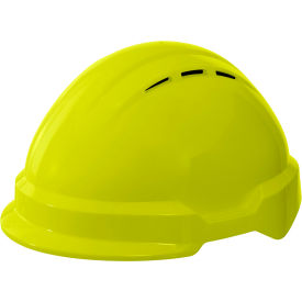 Delta Plus Americana Climbing WIND Safety Helmet Type 1 4-Point Ratchet Suspension Hi-Viz Yellow WEL21108HY