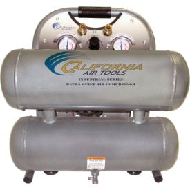 California Air Tools CAT-4610ALFC Portable Elec Air Compressor 2HP 4.6 Gallon Twin Stack 3 CFM CAT-4610ALFC