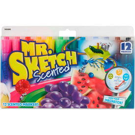 Mr. Sketch® Scented Watercolor Marker - Chisel Tip - 12 Colors - 12 Pack 1905069A