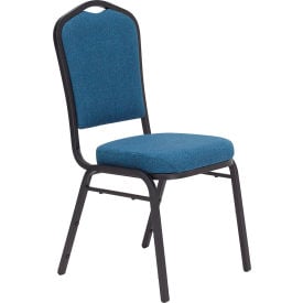 NPS Silhouette Banquet Stacking Chair - Fabric - Blue - 9350 Series - Pkg Qty 4 9374-BT