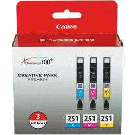 Canon® 6514B009 (CLI-251) Ink 9 mL Cyan Magenta Yellow 6514B009