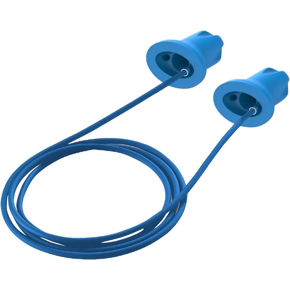 Earplugs, Attachment Style: Corded , Noise Reduction Rating (dB): 20.00 , Insertion Method: Roll Down , Plug Shape: Taper End , Plug Color: Blue  MPN:18-31001