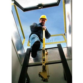 Bilco® LU-1 Yellow Powder Coated Steel Ladder Safety Post LU-1