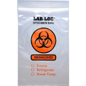 Reclosable 2-Wall Specimen Transfer Bag (Biohazard) 10