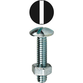 L.H.Dottie® Stove Bolt Screw Kit w/ Hex Nuts Steel 3/16