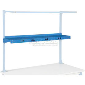 GoVets™ Steel Shelf W/ 6 Single Outlets 60