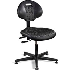 Bevco 7001-BLK Everlast Polyurethane Chair Black Nylon Base Mushroom Glides 7001-BLK