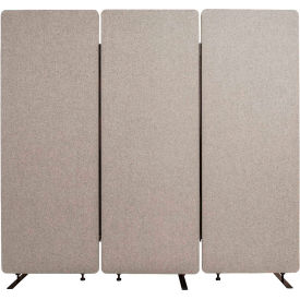 Luxor RECLAIM Acoustic Room Dividers - 3 Pack - Misty Gray RCLM7266ZMG