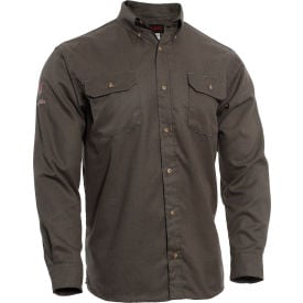 DRIFIRE® Tecgen Select® Flame Resistant Work Shirt 4X Gray TCG01150231 TCG01150231