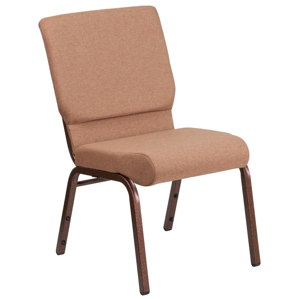 Flash Furniture HERCULES Series Stackable Church Chair, Caramel/Coppervein MPN:FDCH185CVBN