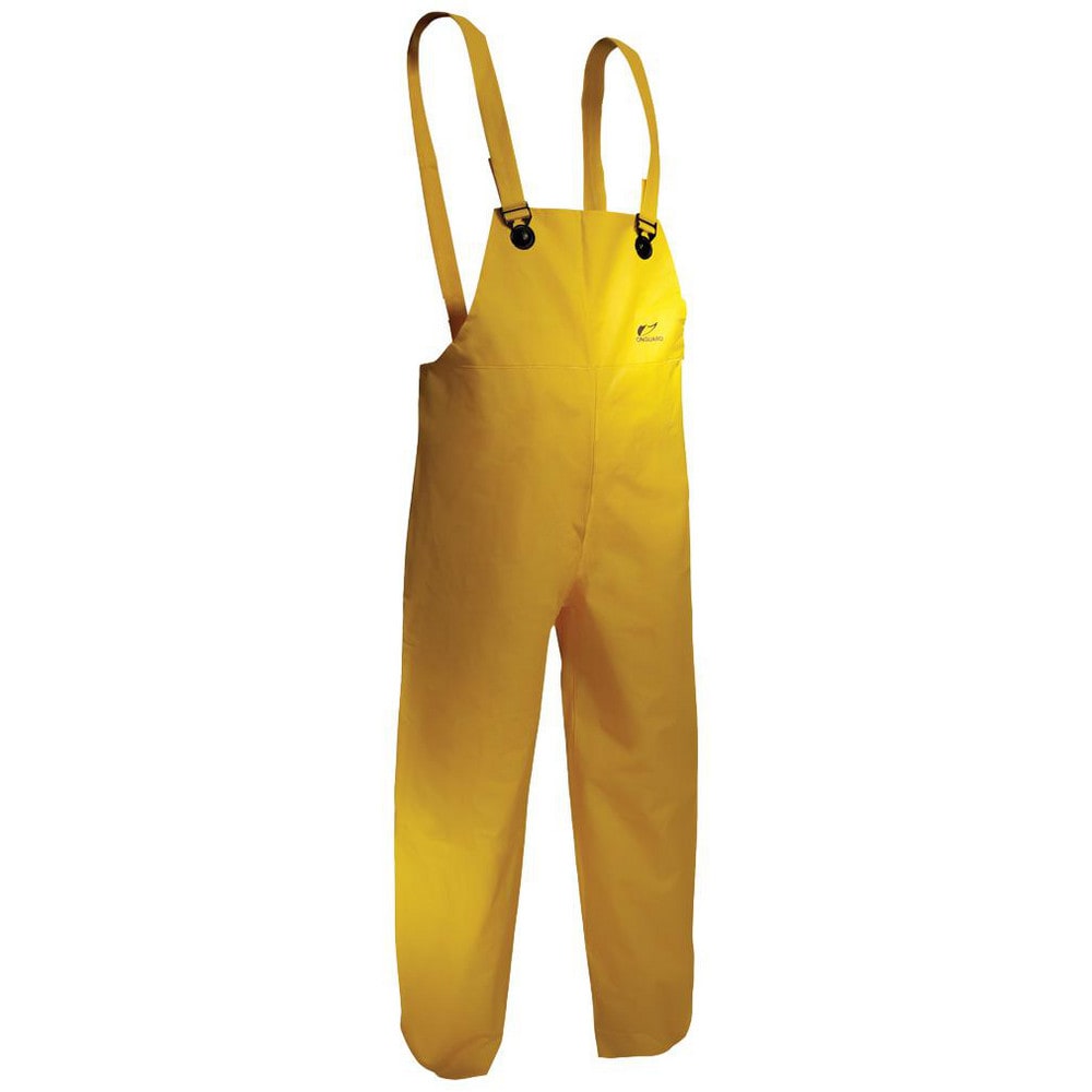 Rain & Chemical Wear, Garment Style: Bib Overalls , Size: 5X-Large , Color: Yellow , Material: Nylon, PVC , Garment Type: Overall, Cut Resistant MPN:78050-5X