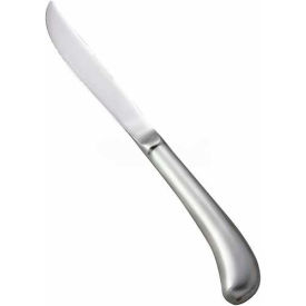 Winco 0015-11 Lafayette Hollow Handle Steak Knife 12/Pack 0015-11