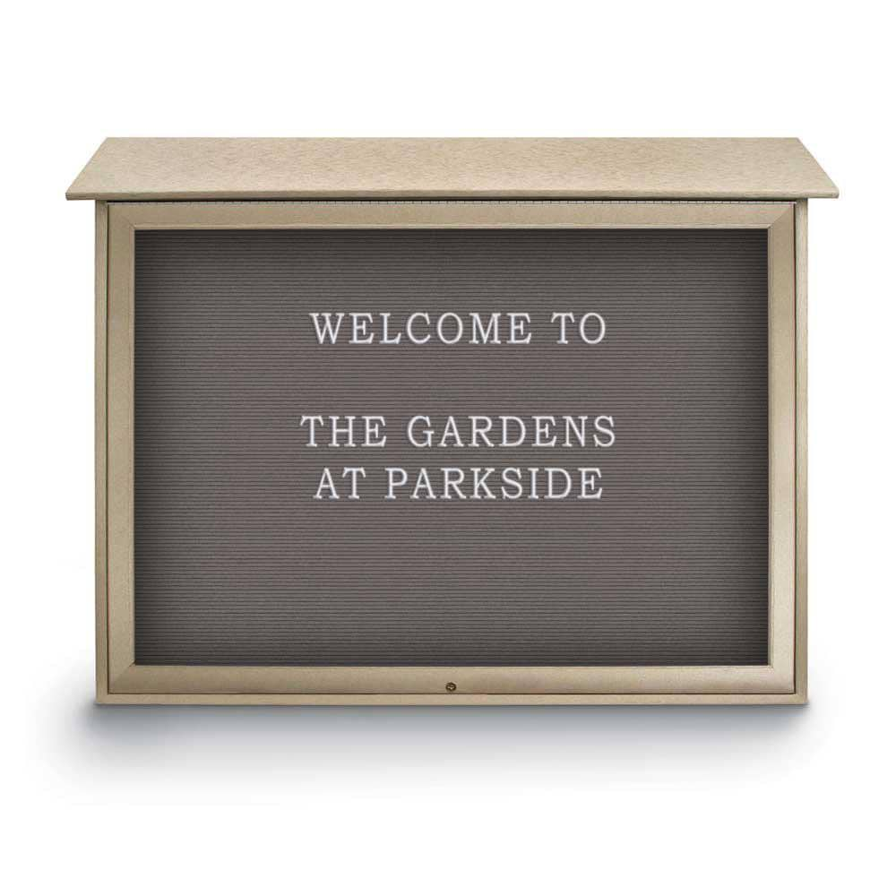 Enclosed Letter Board: 45