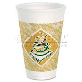 Dart® Insulated Styrofoam Hot/Cold Cups 12 Oz. 1000/Carton Cafe G Design DRC12X16G