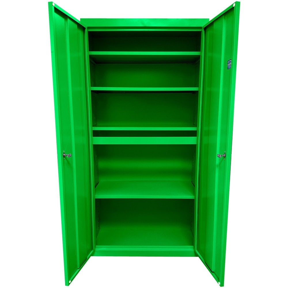 Storage Cabinets, Cabinet Type: Steel Storage Cabinet , Cabinet Material: Steel , Width (Inch): 24 , Depth (Inch): 18 , Cabinet Door Style: Flush  MPN:UA-241872-PGR