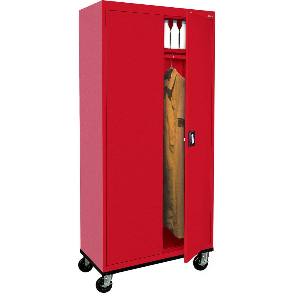 Storage Cabinets, Cabinet Type: Mobile Wardrobe Cabinet , Cabinet Material: Steel , Width (Inch): 36 , Depth (Inch): 24  MPN:TAWR362472-01