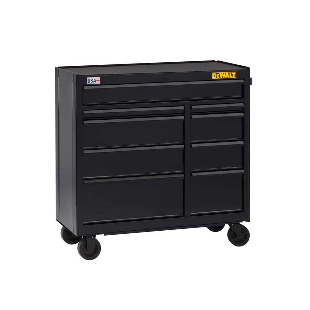 Tool Roller Cabinets, Overall Weight Capacity: 1500lb , Top Material: Steel , Color: Black , Overall Depth: 18in , Overall Height: 40.5in  MPN:DWST24190