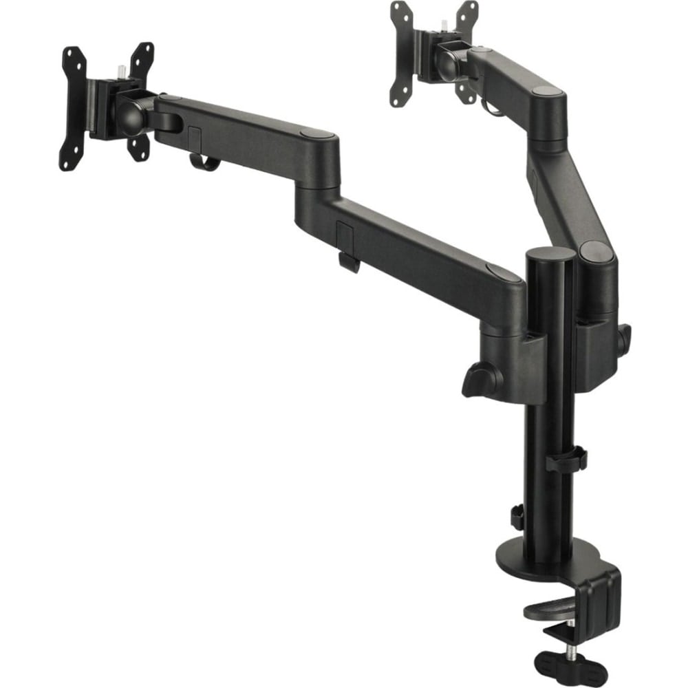 SIIG Dual Pole Multi-Angle Articulating Arm Monitor Desk Mount 14in to 30in - Mounting kit (2 articulating arms) - for 2 monitors - aluminum, nylon, steel - black - screen size: 14in-30in - desktop MPN:CE-MT3E11-S1