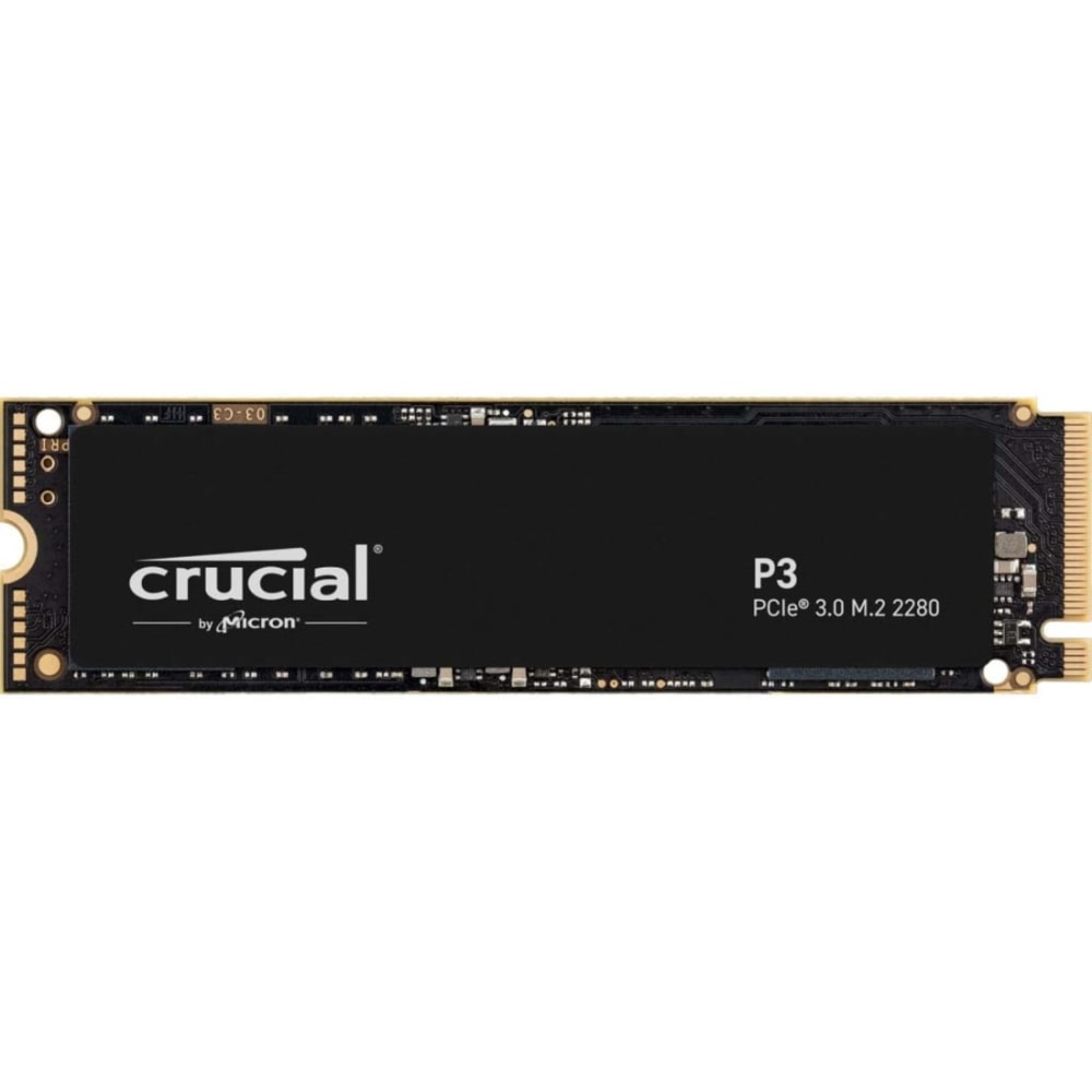 Crucial P3 CT500P3SSD8 500 GB Solid State Drive - M.2 2280 Internal - PCI Express NVMe (PCI Express NVMe 3.0 x4) - 110 TB TBW - 3500 MB/s Maximum Read Transfer Rate - 5 Year Warranty (Min Order Qty 2) MPN:CT500P3SSD8