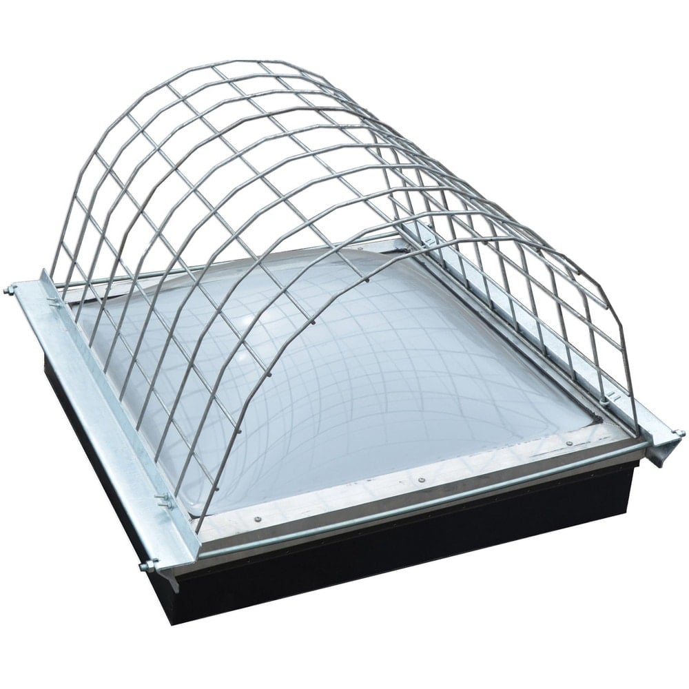 Skylight Guards, Shape: Rectangle , Material: Galvanized Steel , Color: Silver , Height (Inch): 24 , Length (Inch): 48  MPN:301314-52100