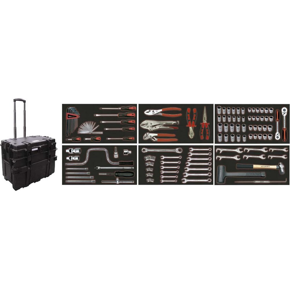 Combination Hand Tool Sets, Set Type: Universal Set , Number Of Pieces: 109 , Measurement Type: Inch , Container Type: Toolbox, Caddy  MPN:59154