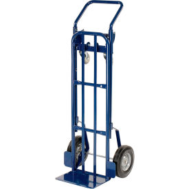 GoVets™ Steel 2-in-1 Convertible Hand Truck - Semi-Pneumatic Wheels - 600 Lb. Cap. 545185