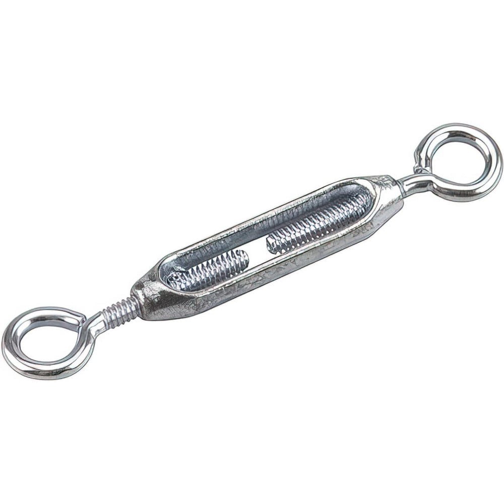 Turnbuckles, Turnbuckle Type: Eye & Eye , Working Load Limit: 55 lb , Thread Size: 3/16 in , Turn-up: 5.5in , Closed Length: 4.5in  MPN:2012XB