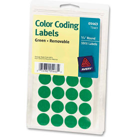 Avery® Print or Write Removable Color-Coding Labels 3/4